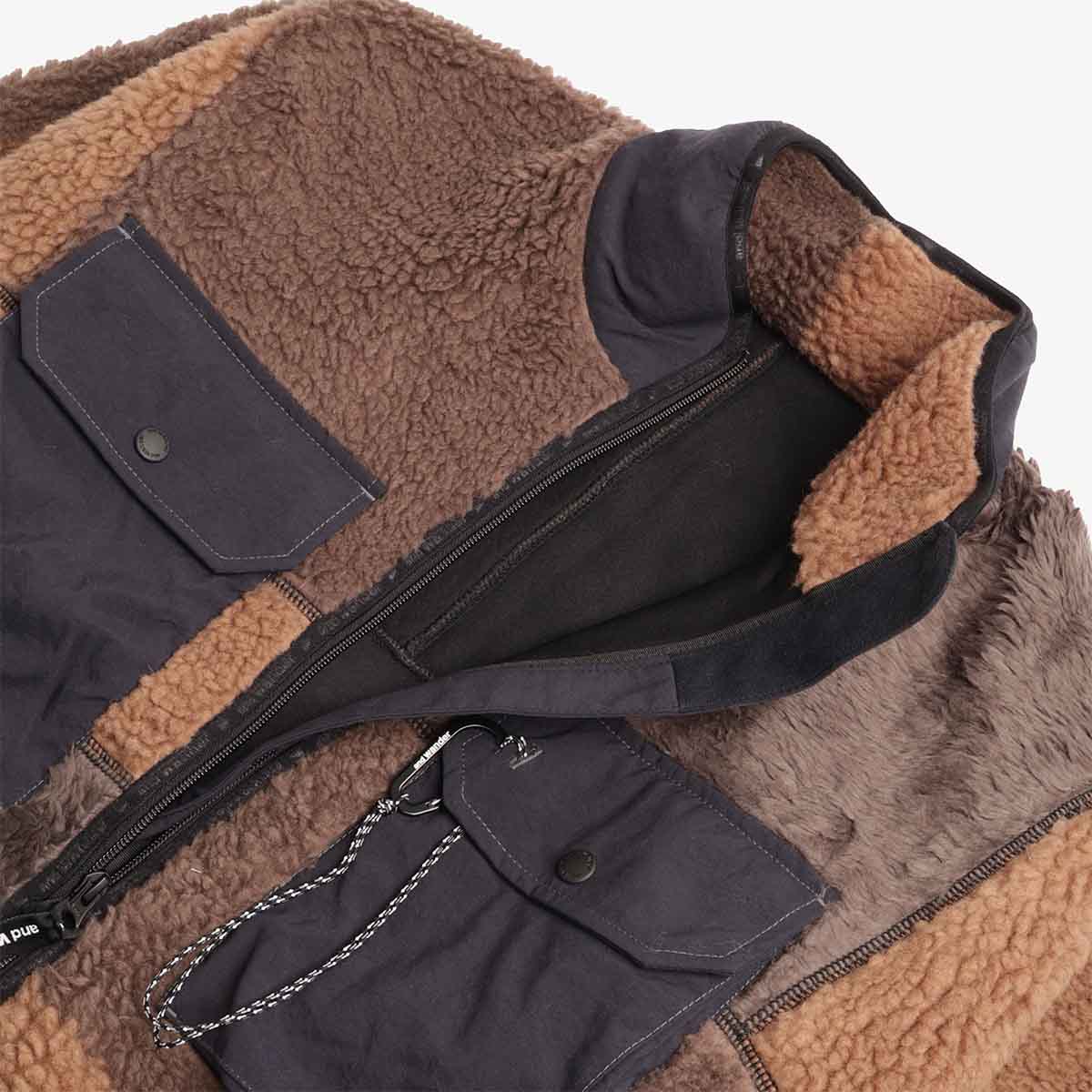 And Wander Mix Boa Jacket - Image 4