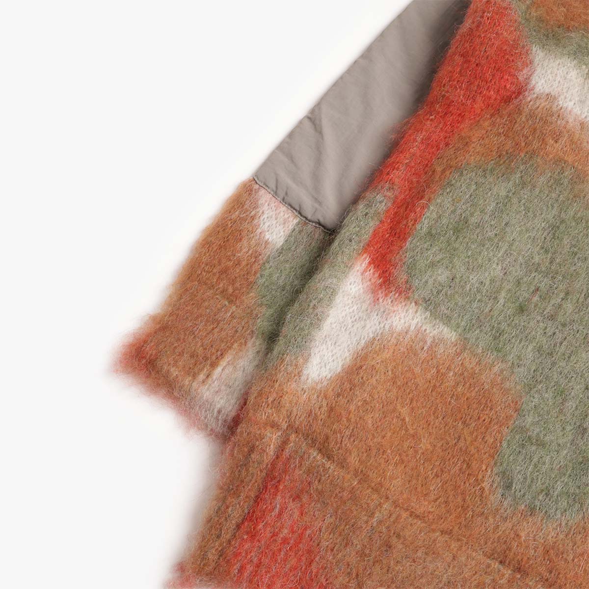 And Wander Shaggy Knit Mix Colour Cardigan - Image 7