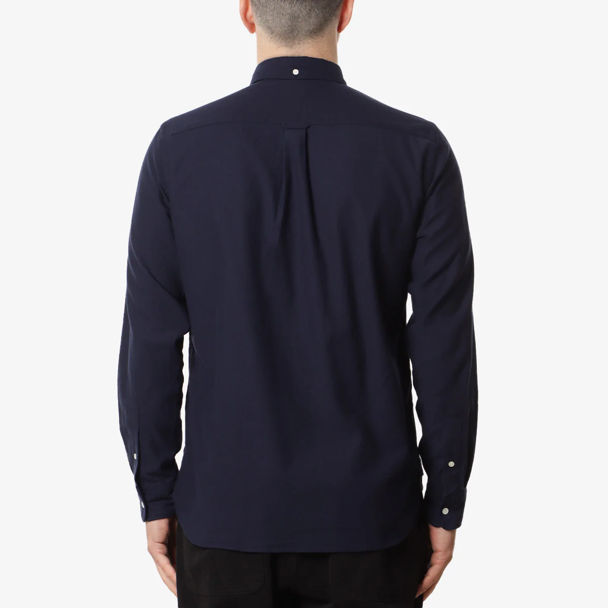 Beams Plus Button Down Solid Flannel Shirt - Image 3