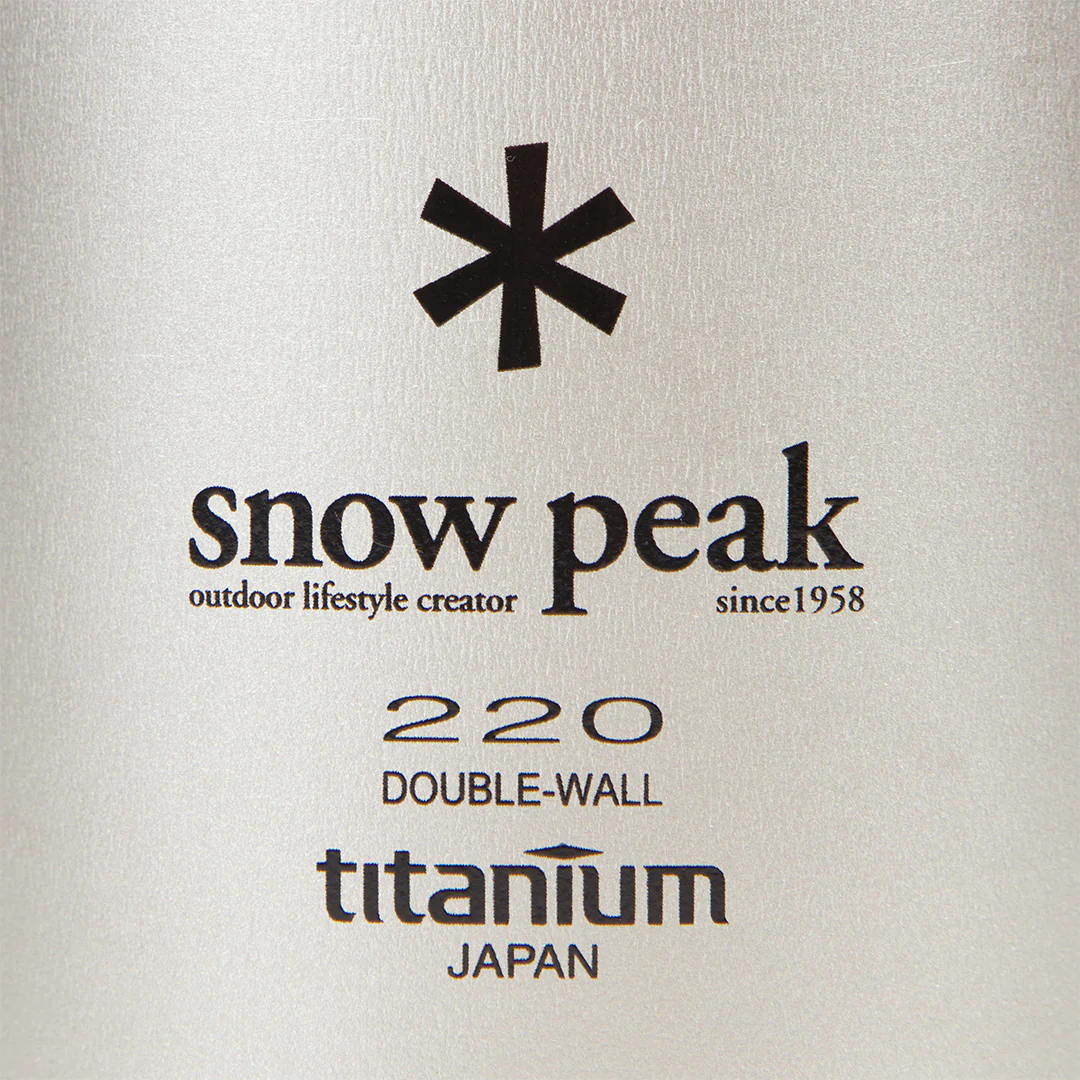 Snow Peak Titanium Double Wall 220 Mug - Image 3